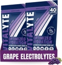 Vitalyte Electrolyte 분말 음료 혼합, Isotonic Electrolyte Hydration 혼합, 글루텐 무료 포스트 운동 분말 혼합, 2, 35 온스 팩. 각, 포도 풍미