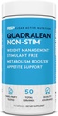 RSP Nutrition QuadraLean - 자극제 무료 무게 관리, Metabolism Booster, Energy & Appetite Support - CLA, L-Carnitine, Green Tea Extract, Non-Stim Formula, 50 Serv (패키지 May Vary)