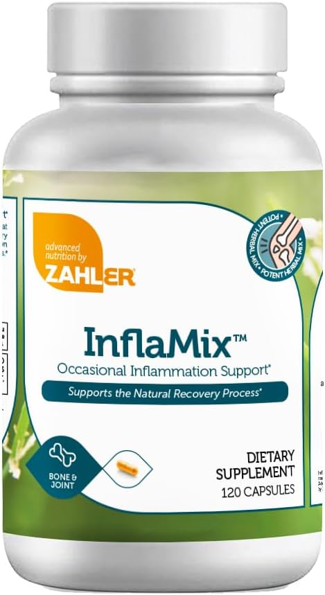 Zahler InflaMix, Turmeric 및 더 많은 것은, 건강한 염증 응답, 360의 캡슐을 지원합니다.