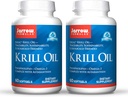 Jarrow Formulas Krill Oil - 60 Softgels - Astaxanthin과 Phospholipid Omega-3 Complex - 5 월 지원 Lipid Management, 뇌 기능 및 대사 - 30 서빙