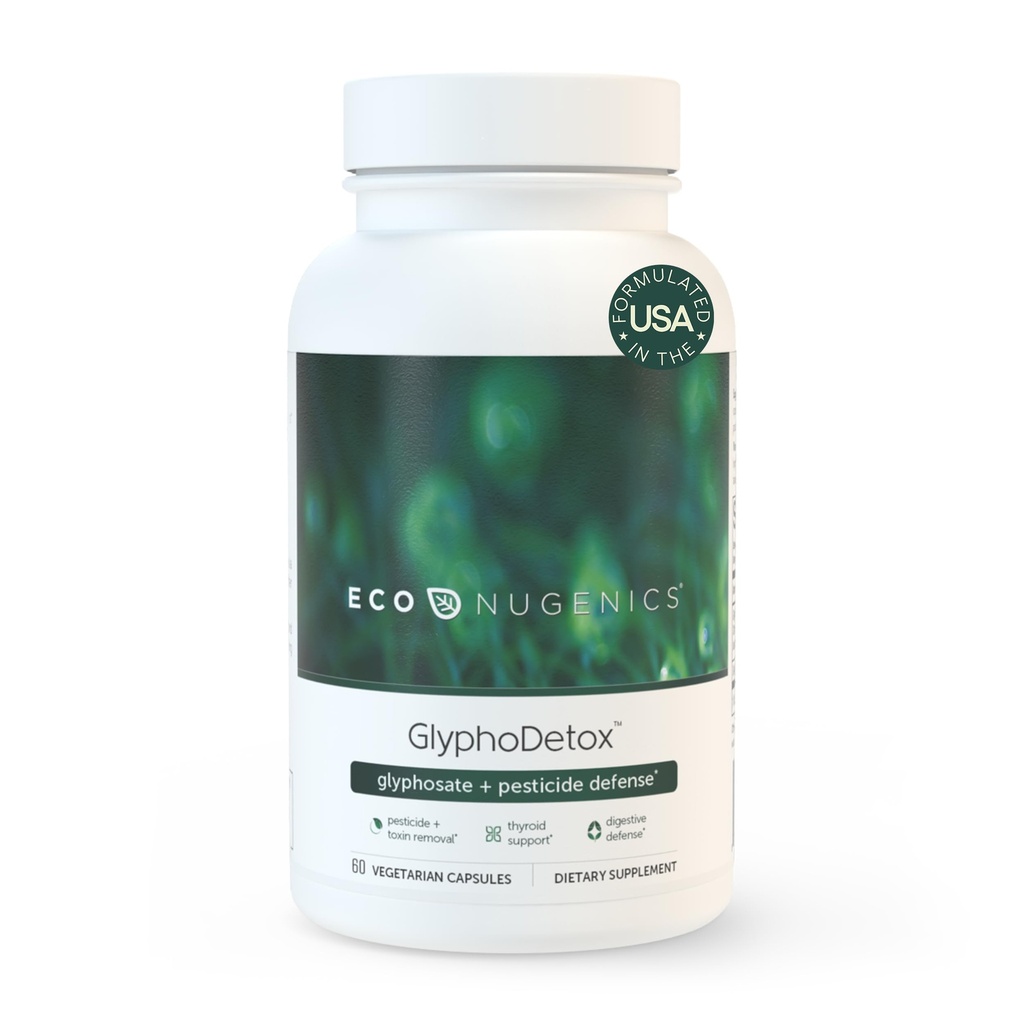EcoNugenics GlyphoDetox 보충교재 – 안전하게 Glyphosate 농약과 농업 Toxins를 제거합니다 – Detox 공식 w/Kelp, Citrus Pectin, Algimate, 글리신 – 남자 & 여자를 위해 – 60의 캡슐