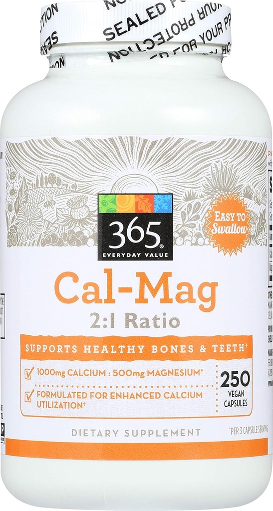 전체 식품 시장의 경우 365, Cal-Mag 2 : 1 비율, 250 카운트