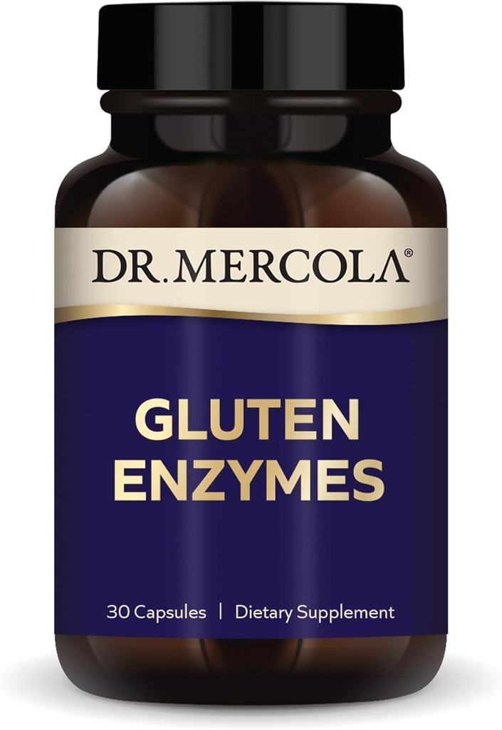 박사. Mercola 글루텐 효소, 30 캡슐, 비 GMO, 글루텐 무료, Soy 무료