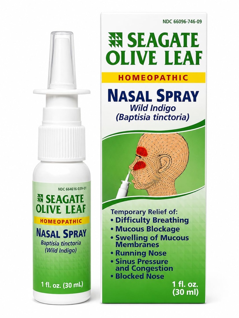 Seagate 제품 Homeopathic Olive Leaf Nasal 스프레이 (팩 1) 1 Ounce