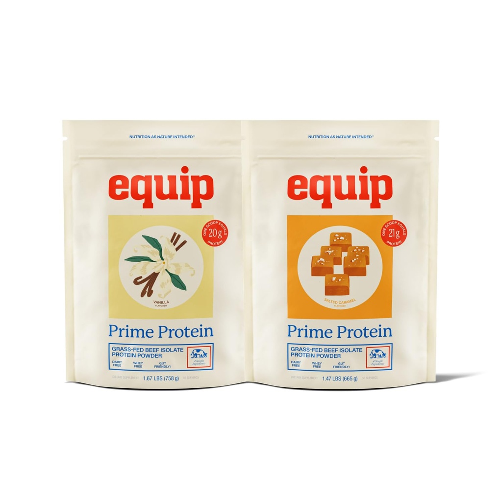 Equip 음식 주요한 단백질 분말 바닐라 & 주요한 단백질 분말 소금물에 절인 Caramel