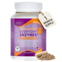 Liz Cruz Everyday ENZYMES - 소화 보충교재, 규정식 보충교재, 의학 급료 최고 효소, Bloating, 가스 및 여자를 위한 Reflux 기복, 남자, & 아이들 비 GMO, 100 Veggie 캡슐