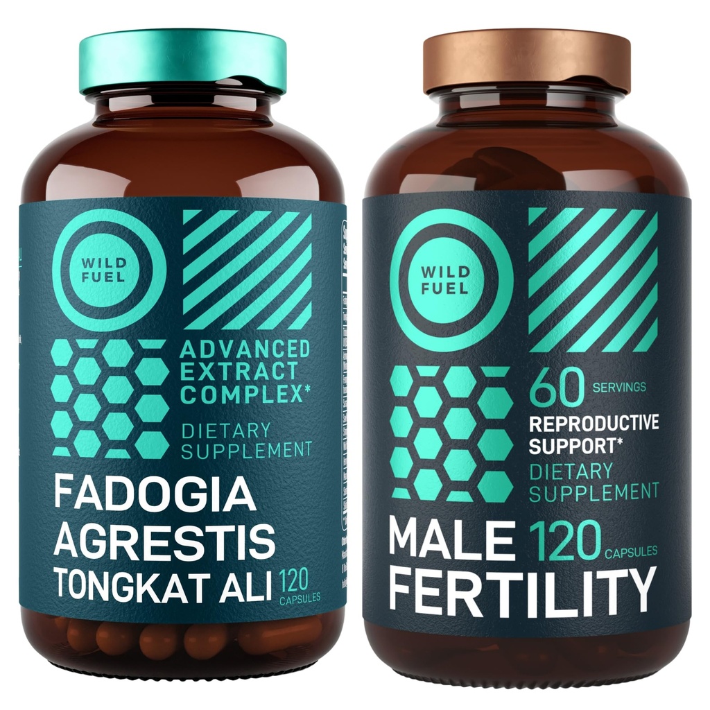 WILD FUEL 남성 불연성 및 Fadogia Agrestis는 궁극적인 남자의 건강 뭉치를 보충합니다