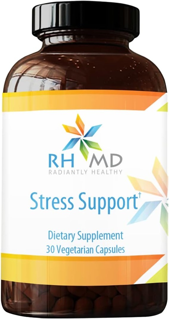RHMD 스트레스 지원 - 트리플 Ashwagandha 뿌리 및 잎 추출물 Adaptogenic 보충교재 - Non-GMO (30 캡슐)
