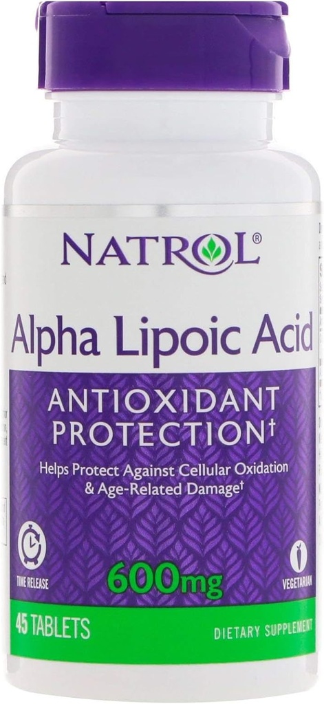 Natrol 알파 Lipoic 산성 시간 방출 - 600 mg - 45의 정제
