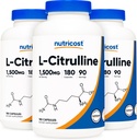 Nutricost L-Citrulline 750mg, 180 캡슐 (3 병)