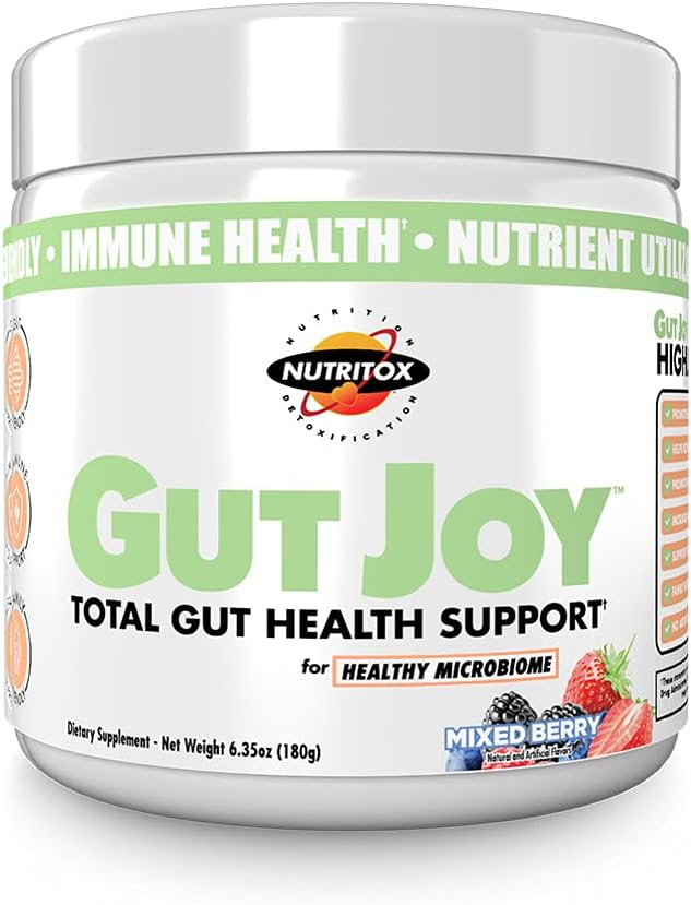Gut Joy - 총 Gut 건강 지원. Gut Health를 지원하기위한 강화 보충, 그리고 웰빙을 완료 - 혼합 Berry 맛, 30 서빙