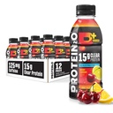 Protein2o 15g Whey Protein Isolate Hydration Drink Plus Energy & Focus, 전해질 350mg, 카페인 125mg, 설탕 무료, Cherry Lemonade, 16.9 oz Bottle (12 포장)