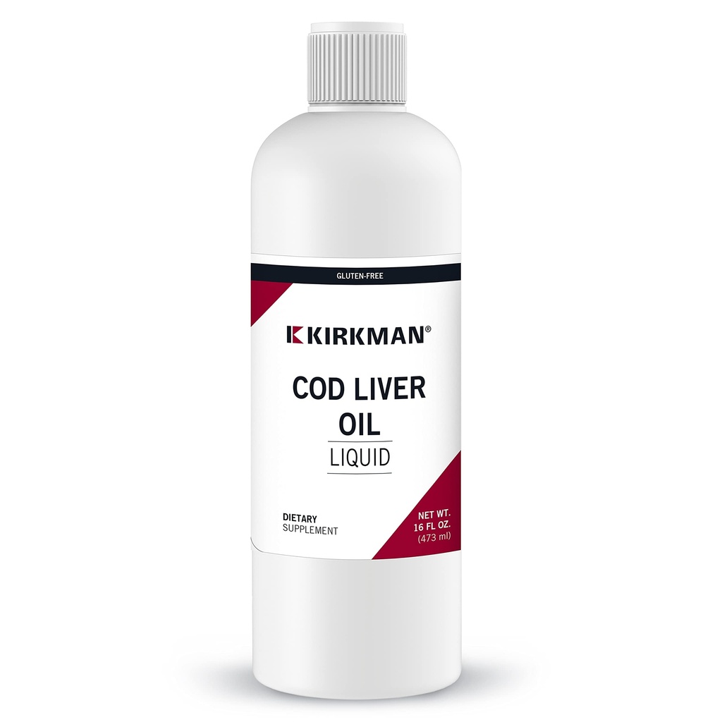 Kirkman Cod Liver 오일 액체 - 불쾌한 16oz.