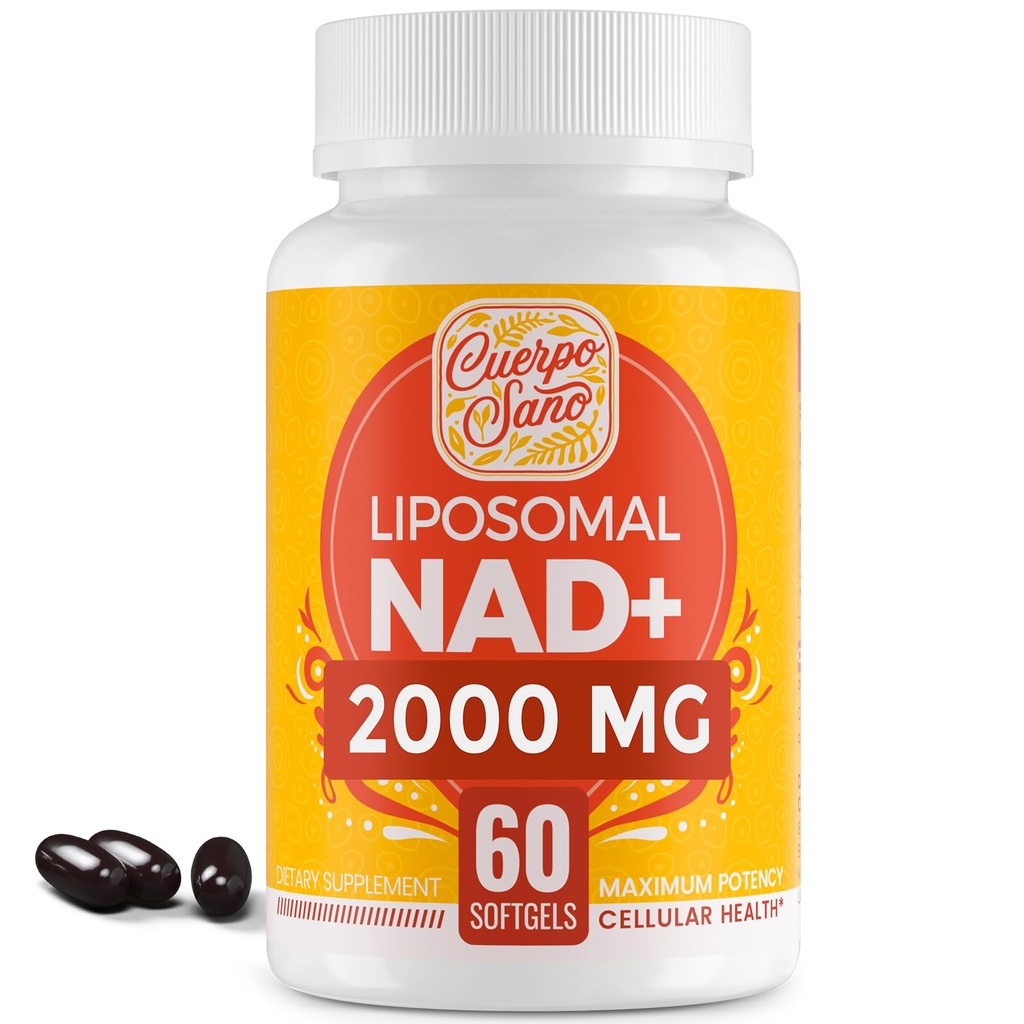 2000 MG NAD 보충교재, 높은 흡수를 가진 Liposomal NAD+, Nicotinamide Riboside 보다는 능률, 순수한 & 플러스 밀어주는 보충교재, 시효 방어, 대사 & 세포질, 60 softgels
