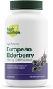 Elderberry Immune 지원 - 가장 강한 DNA Verified 1800mg Sambucus Black Elderberry - 삼키기 Elderberry 캡슐에 쉽게 - 강력한 부스터 - 글루텐 무료, Soy Free, Non GMO, Vegan Safe