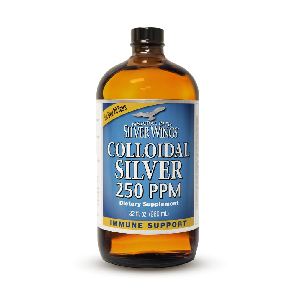 자연적인 경로는 날개 콜로이드는 액체 - 강화된 면역성 지원 보충교재 - 250ppm (1250mcg) - 32oz