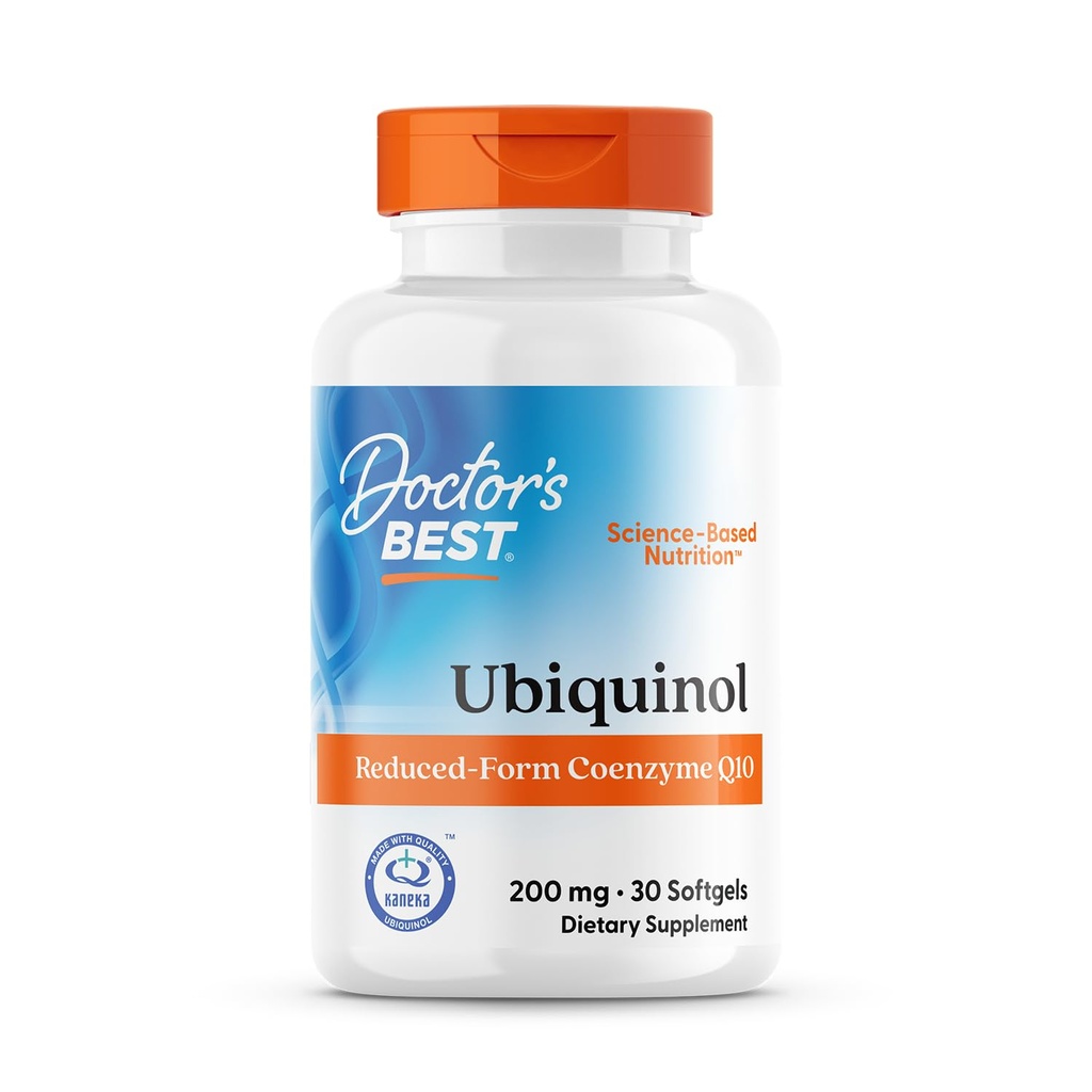 의사 최고의 Ubiquinol, 감소 모양 Coenzyme Q1, 200 mg, 비 GMO, 글루텐 무료, Soy 무료 30 Softgels