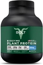 Bolt Biozyme Plant Protein | Superfood Phycocyanin 및 Ayurvedic Herb가 있는 채식 단백질 | 근육 지원 및 회복을위한 아미노산 프로필 완료 | 2Lb/32oz, 26 서빙 | 마다가스카르 바닐라