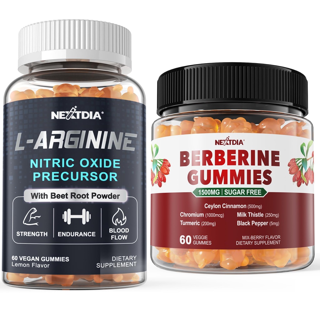 L arginnine Gummies + Berberine 보충 1500mg