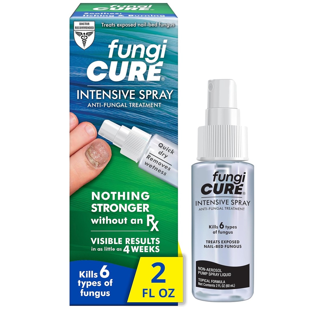 FUNGICURE 집중 스프레이, Soothes Itching & Burning, 2 유체 Ounce (팩 1)