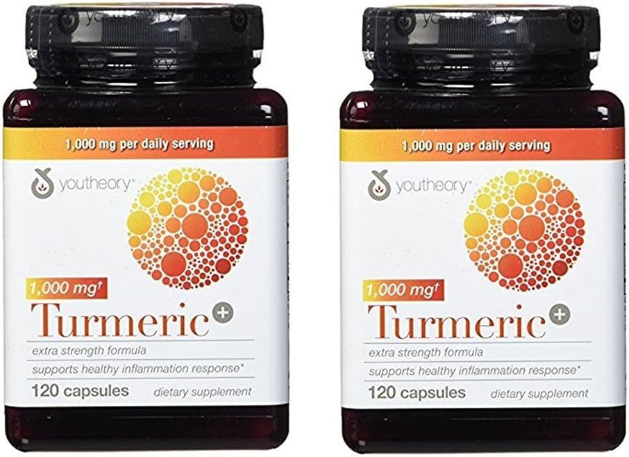 이론 심황 여분 힘 공식 캡슐 매일 1,000 mg, 120 조사 (2의 포장)