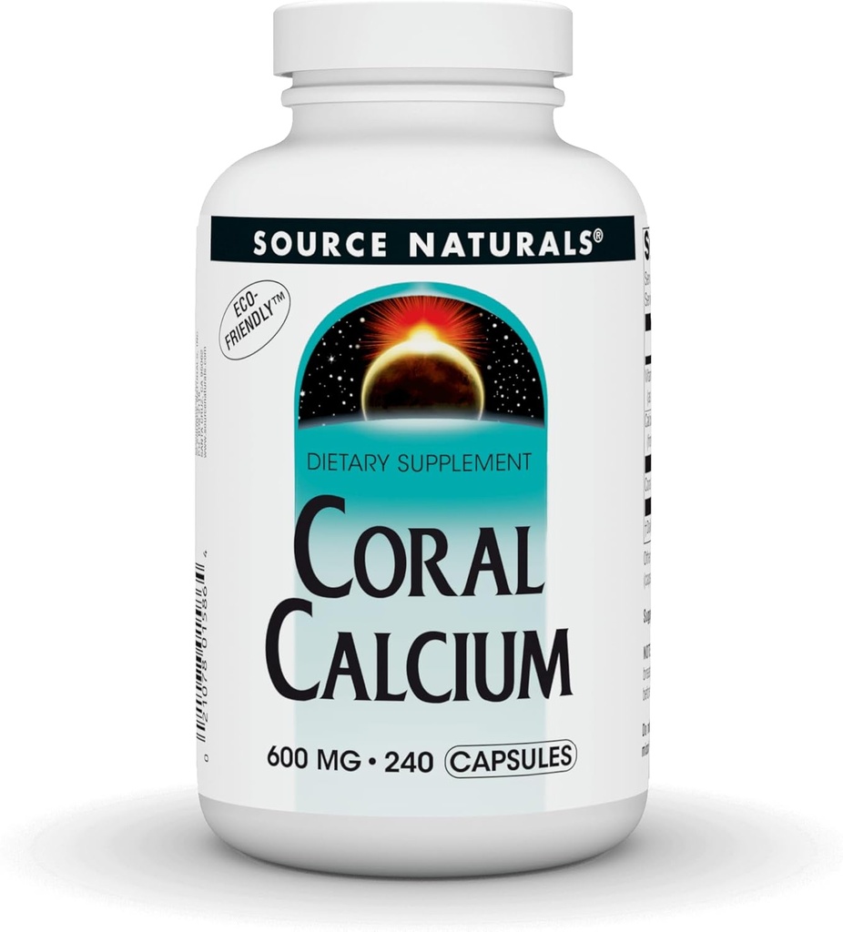 Source Naturals 산호 칼슘 - 600mg - 240 캡슐