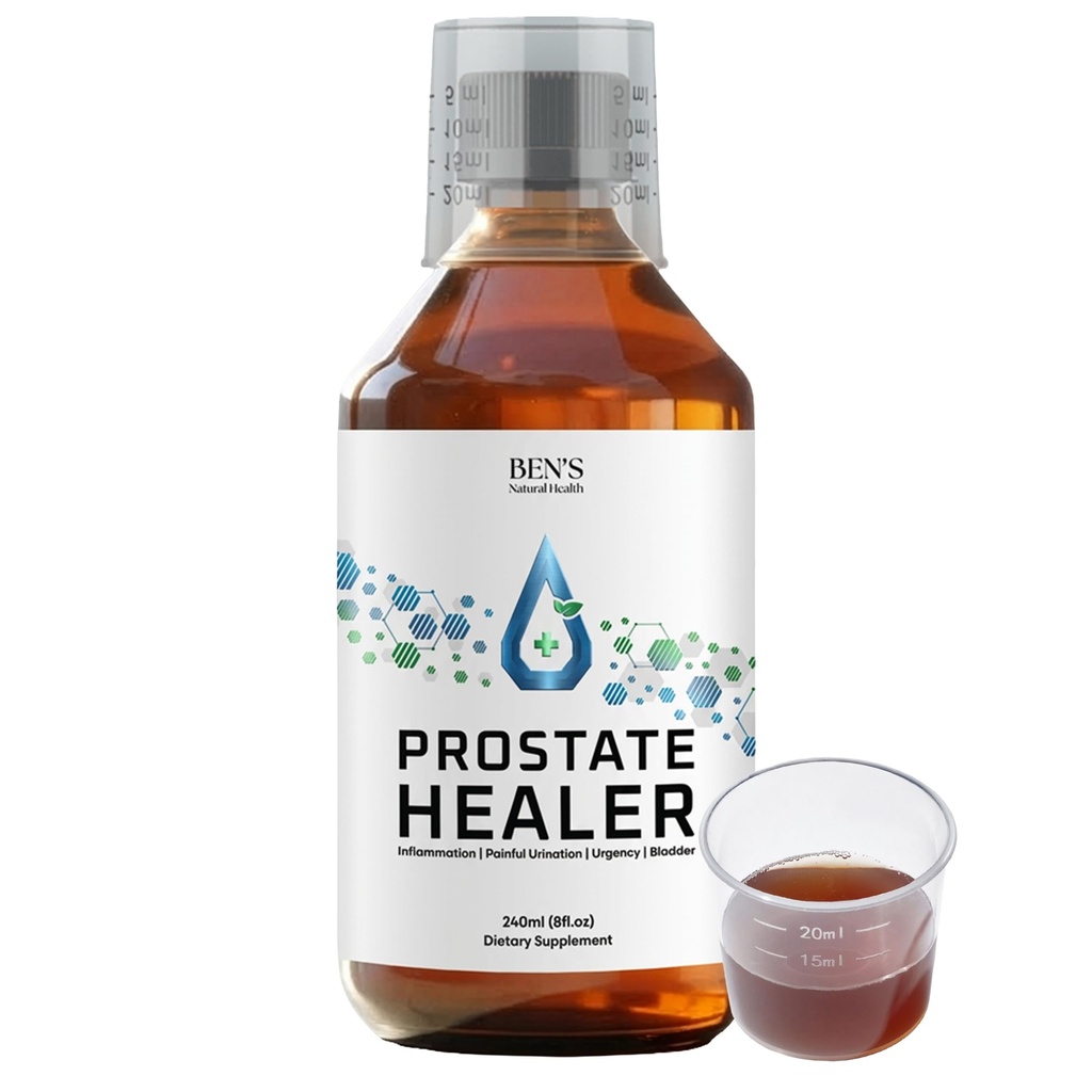 Ben's Natural Health Prostate Healer, Prostate Support, Urinary Flow 및 Bladder Health, 8 fl oz의 초본 액체 Tincture