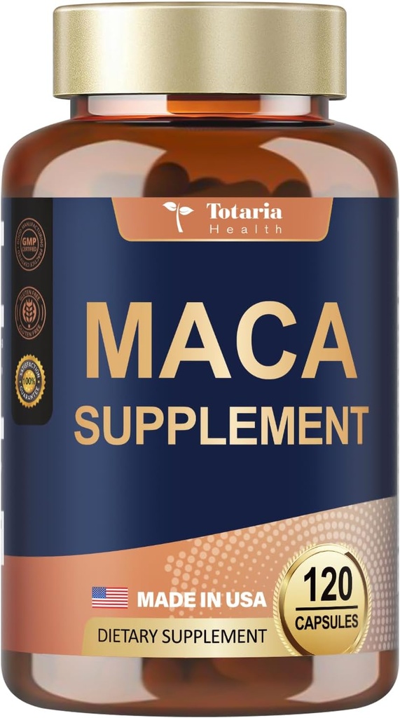 Totaria Maca 뿌리 보충교재, 120 Vegan 캡슐, 60 일 공급