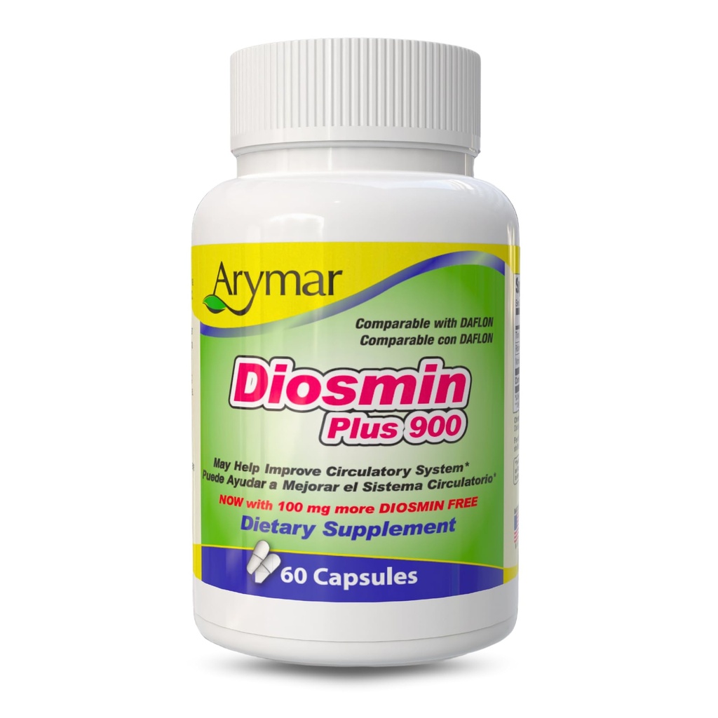 Arymar Diosmin Plus 900, 순환 시스템 지원 (60 캡슐 / 팩 1)