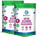 BioTrust Keto Elevate – C8 MCT 오일 분말 – Ketogenic MCT 커피 크림, Keto 커피 크림 – 청정 에너지, 정신 초점 & Clarity – 100% Caprylic 산 MCT 분말, 비 GMO (Unflavored, 40 서빙)