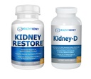 Kidney Restore & Kidney-D 2-Pack 캡슐 Kidney Support with Optimized Vitamin D Antioxidants, Kidney Probiotics, Kidney Cleansing 나트륨