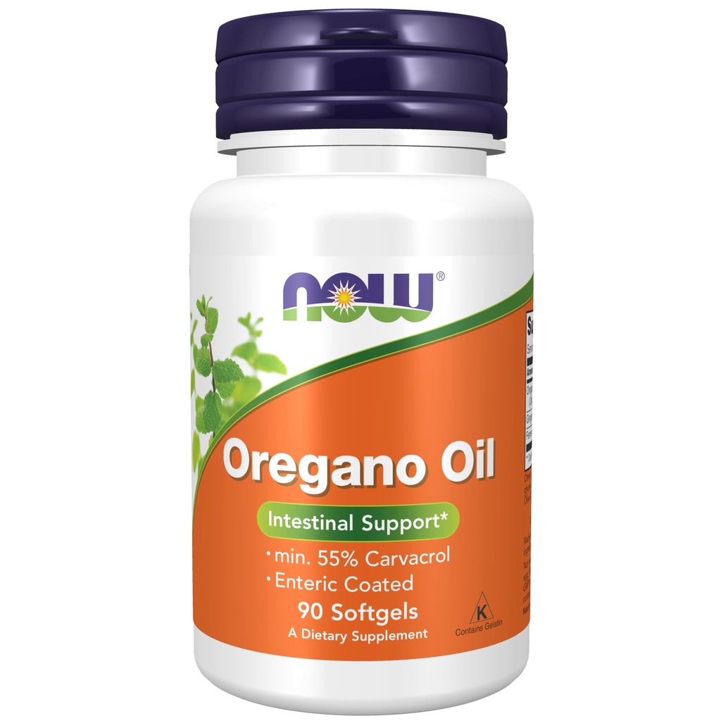 지금 식품 보충 교재, 생강 및 Fennel 기름을 가진 Oregano 기름, Enteric는, 90 Softgels 입혔습니다