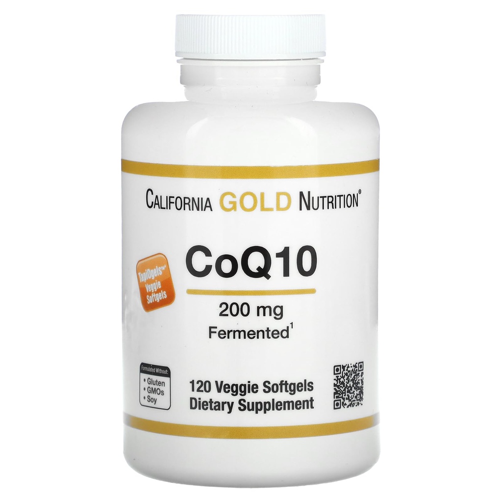 캘리포니아 골드 영양 CoQ10, 200 mg, 120 Veggie Softgels