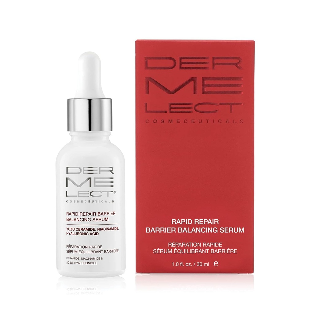 Dermelect Cosmeceuticals 급속한 수선 장벽 균형을 잡는 혈청 – Niacinamide, Hyaluronic 산, Prebiotics, & 매끄러운, 레이디언트 피부 1.0 oz를 위한 산화 방지제와 최고 건조 처리