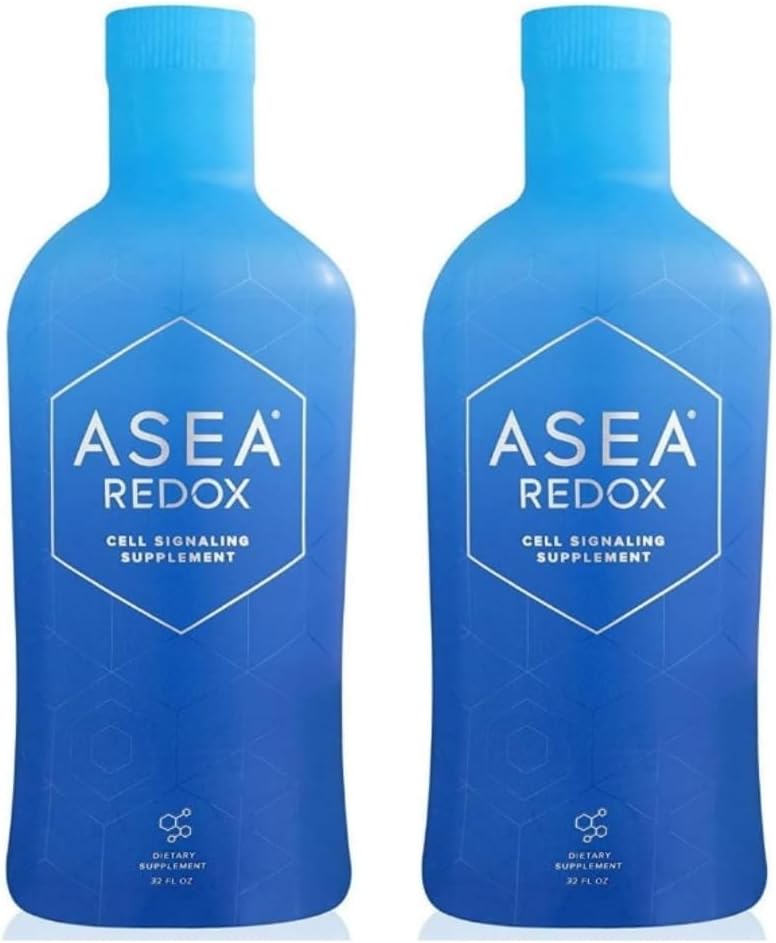 ASEA Redox Cell Signaling Supplement - 남성과 여성을위한 셀룰러 에너지 및 심장 보충제 - Vibrant Age-Defying Living 용 여성 및 남성을위한 Hormonal Balance & Energy Booster (2 32 Fl Oz Bottles)
