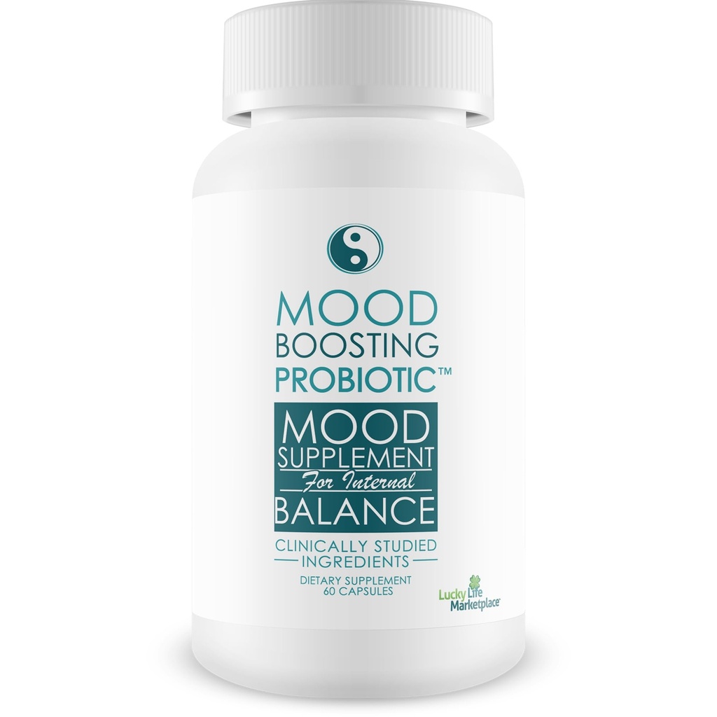 Mood Boosting Probiotic Mood Supplement - 여성 및 남성용 범용 공식 - Prebiotic & Probiotic Support for Full Body Benefits - Aid 향상된 소화 건강 및 면역 건강