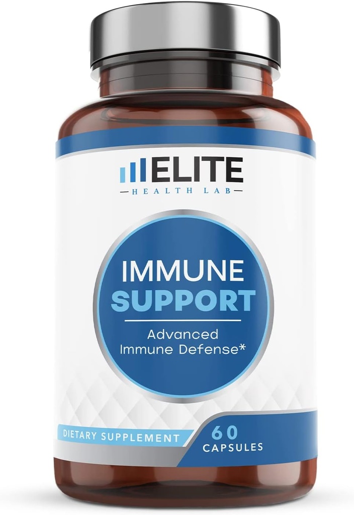 궁극적 인 9-in-1 면역 지원 부스트 – 1000mg 비타민 C, D, 아연, Echinacea, Quercetin & 더 – 미국 제 3 자 실험실 테스트, 글루텐 무료, 60 캡슐 – 미국에서 만든