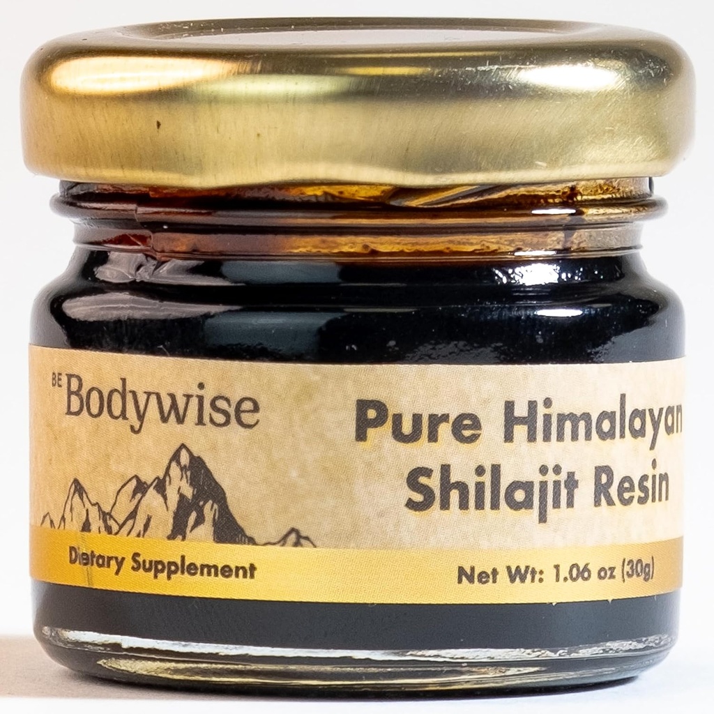 몸이 현명한 순수한 Himalayan Shilajit 수지 I 600 mg I 75%+ Fulvic 산 & 85+ 추적 무기물 | 0 설탕 I 실험실은 I 중금속을 시험했습니다 I 100% 진짜 & 자연적인, 남자 & 여자를 위한 유기 I 30 gm.