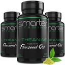 (3 팩) 더 똑똑한 L-Theanine 250mg 보충교재, 비 GMO Flaxseed 기름에서, 150 액체 Softgels