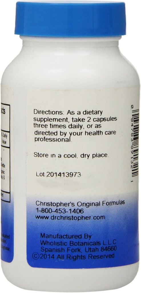 Dr. Christopher의 Original Formulas Thyroid Maintenance 공식 캡슐, 100 개 (팩 2)
