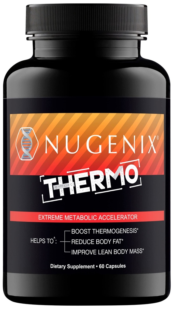 Nugenix Thermo - 남성, 극적인 대사 가속기, 60 조사를 위한 Thermogenic 뚱뚱한 가열기 보충교재 알약