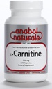 Anabol Naturals L-Carnitine 120 캡슐 500mg 순수한 L-Carnitine 캡슐 당, 120의 서빙