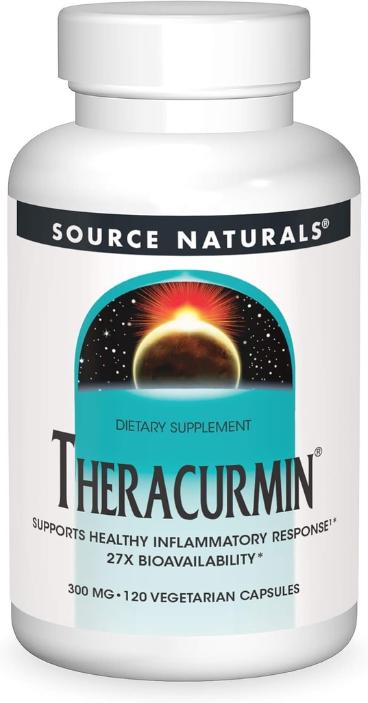 Source Naturals Theracurmin, 건강한 염증 응답 *, 300 mg - 120 채식 캡슐 지원