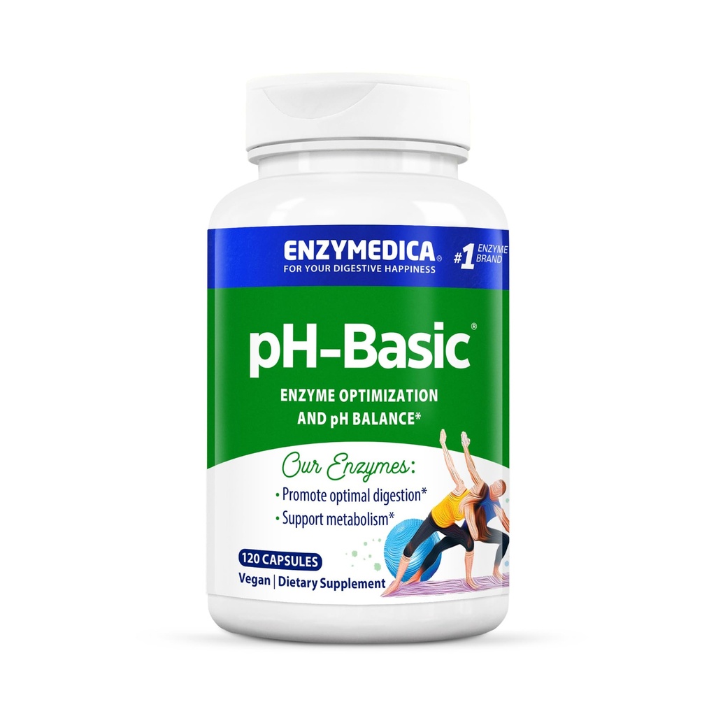 Enzymedica, PH-Basic는, 소화 효소, 영양소 & 허브, 건강한 소화 & PH 균형, 120 조사를 포함합니다