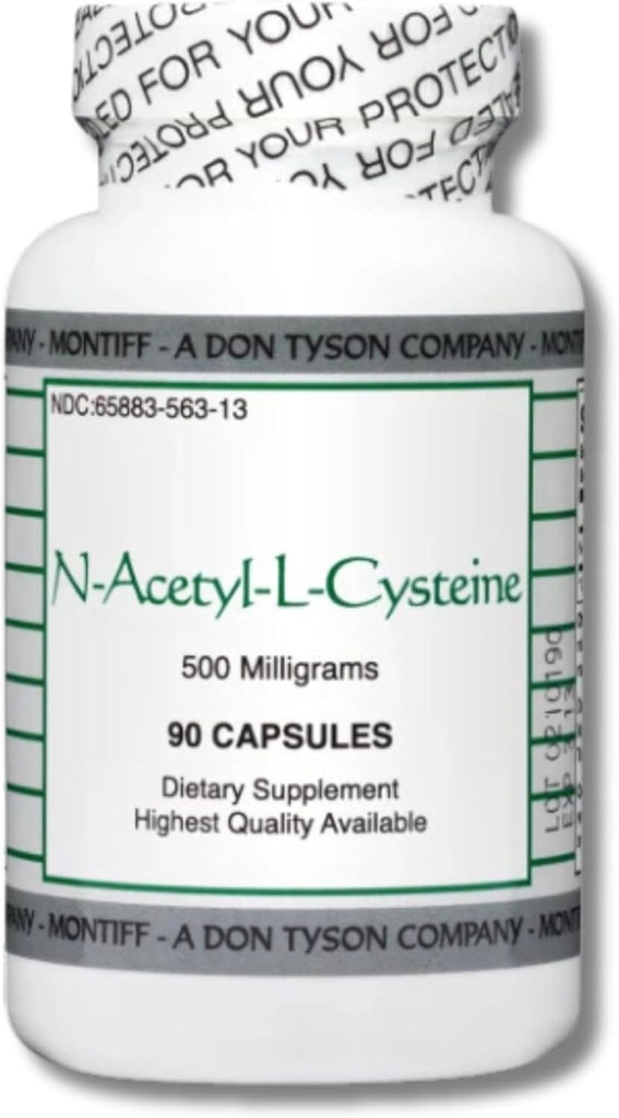 MindEyes N-Acetyl-L-Cysteine NAC 500mg 보충교재 (90의 캡슐), 백색
