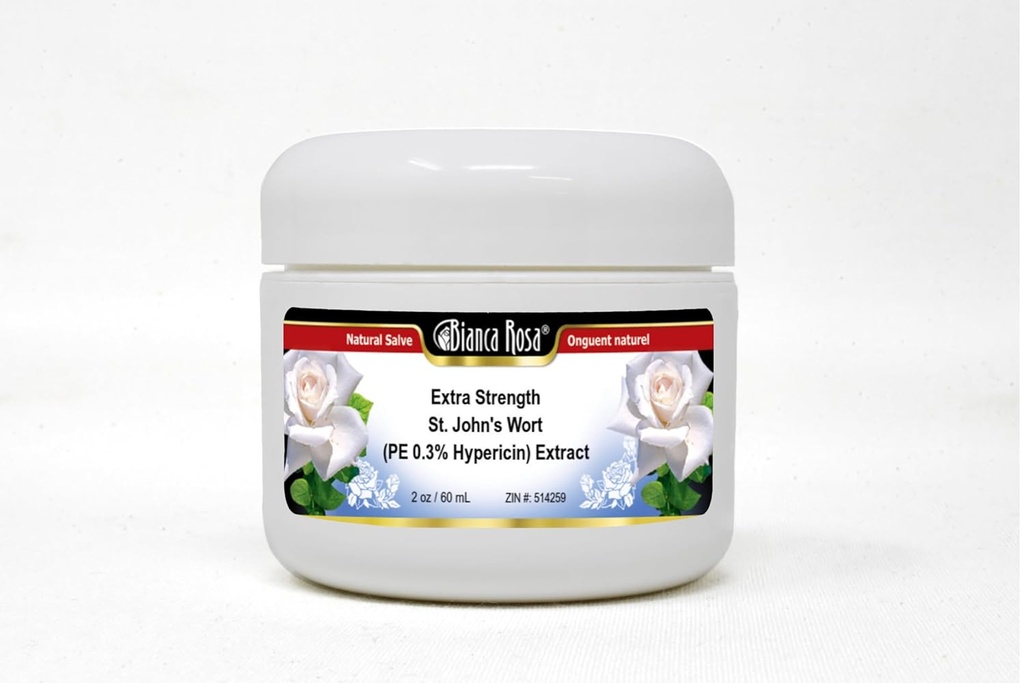 Bianca Rosa Extra Strength St. John 's Wort (PE 0.3 % Hypericin) 추출물 - Salve Ointment (2 oz, ZIN : 514259)