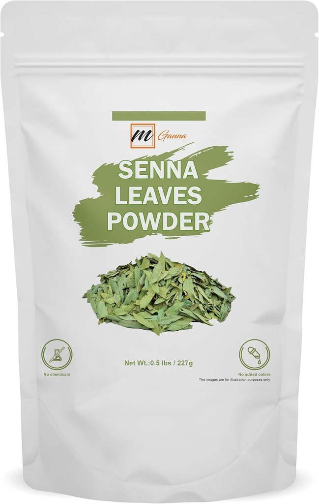 100 % 천연 세나 분말 0.5 LBS / 227 GMS (Cassia Angustifolia) 건강 및 피부 관리