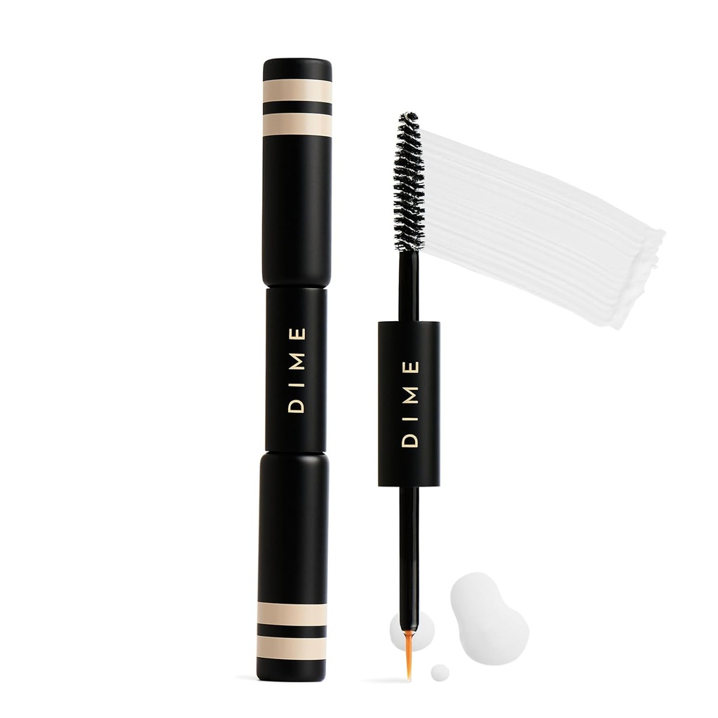 DIME Beauty Boost Duo, Travel-Sized Eyelash Boost Serum 및 Eyebrow 강화 젤 콤보, 래쉬 및 눈썹 성장 세럼, 각 3 ml의