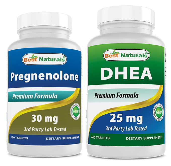 제일 자연적인 Pregnenolone 30 Mg & 이산화탄소 100 mg