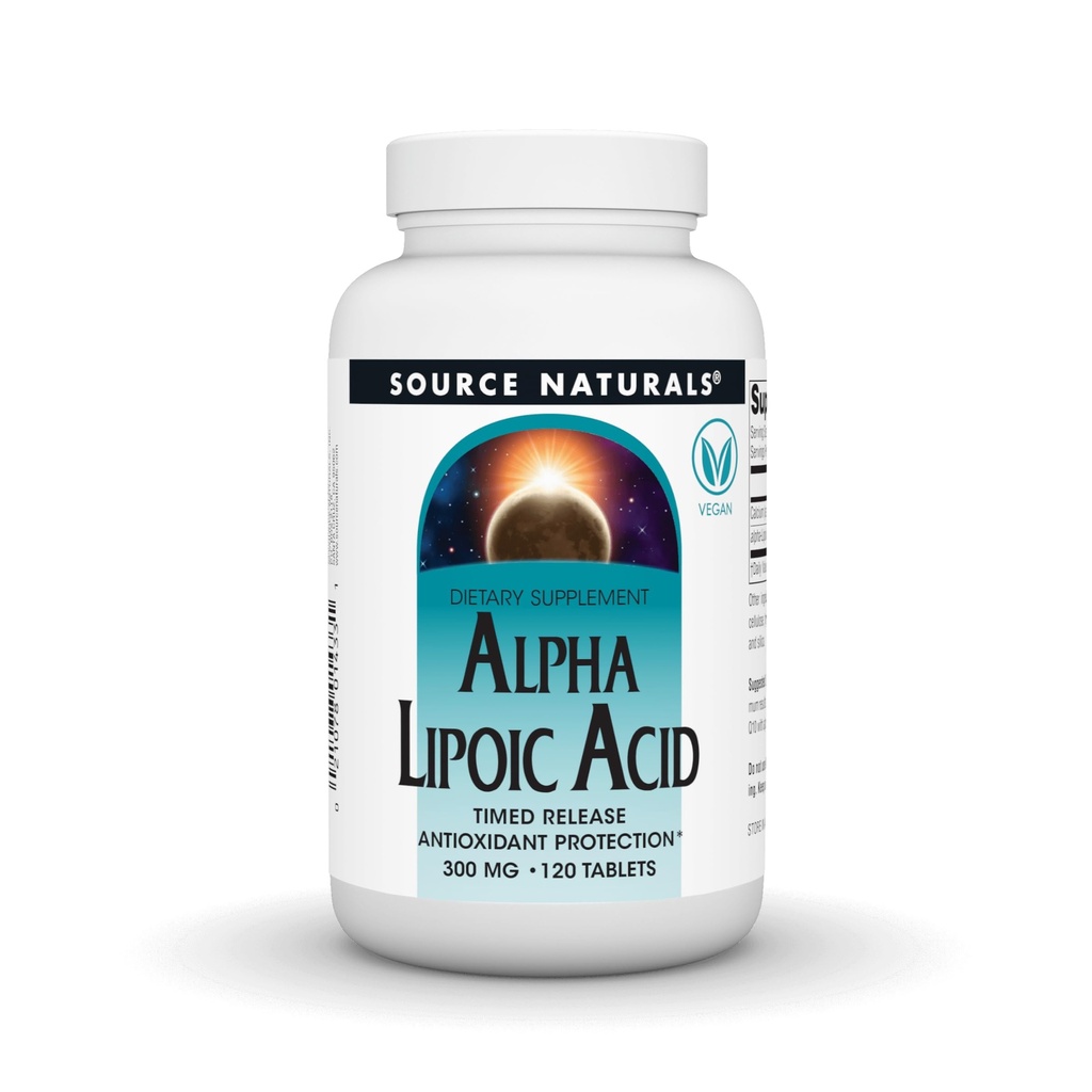 Source Naturals Alpha Lipoic Acid, Antioxidant Protection* 출시 - 120 시간 릴리스 정제